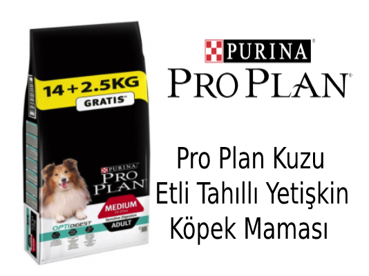 Pro Plan Kuzu Etli Tahıllı Yetişkin Köpek Maması