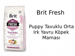Brit Fresh Puppy Tavuklu Orta Irk Yavru Köpek Maması