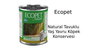 Ecopet Natural Tavuklu Yaş Yavru Köpek Konservesi