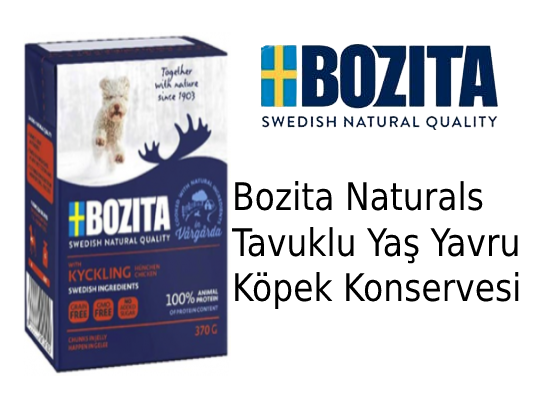 Bozita Naturals Tavuklu Yaş Yavru Köpek Konservesi