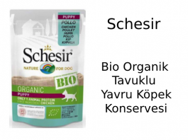 Schesir Bio Organik Tavuklu Yavru Köpek Konservesi
