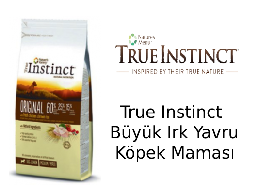 True Instinct Büyük Irk Yavru Köpek Maması