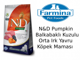 N&D Pumpkin Balkabaklı Kuzulu Orta Irk Yavru Köpek Maması