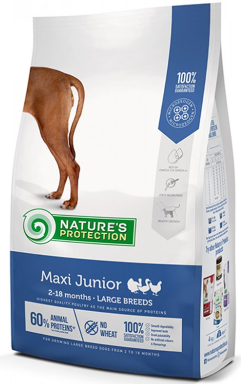 Natures Protection Maxi Junior Kümes Hayvanlı Büyük Irk Yavru Köpek Maması